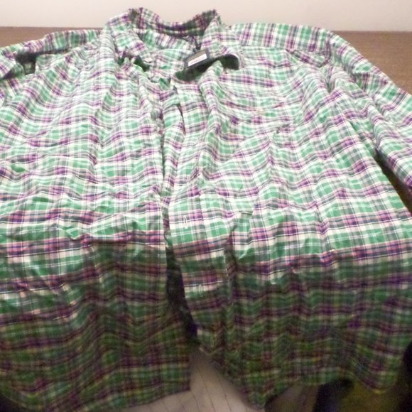 Ralph Lauren 4XB Green Plaid Button Down Mens Shirt - Picture 5 of 10